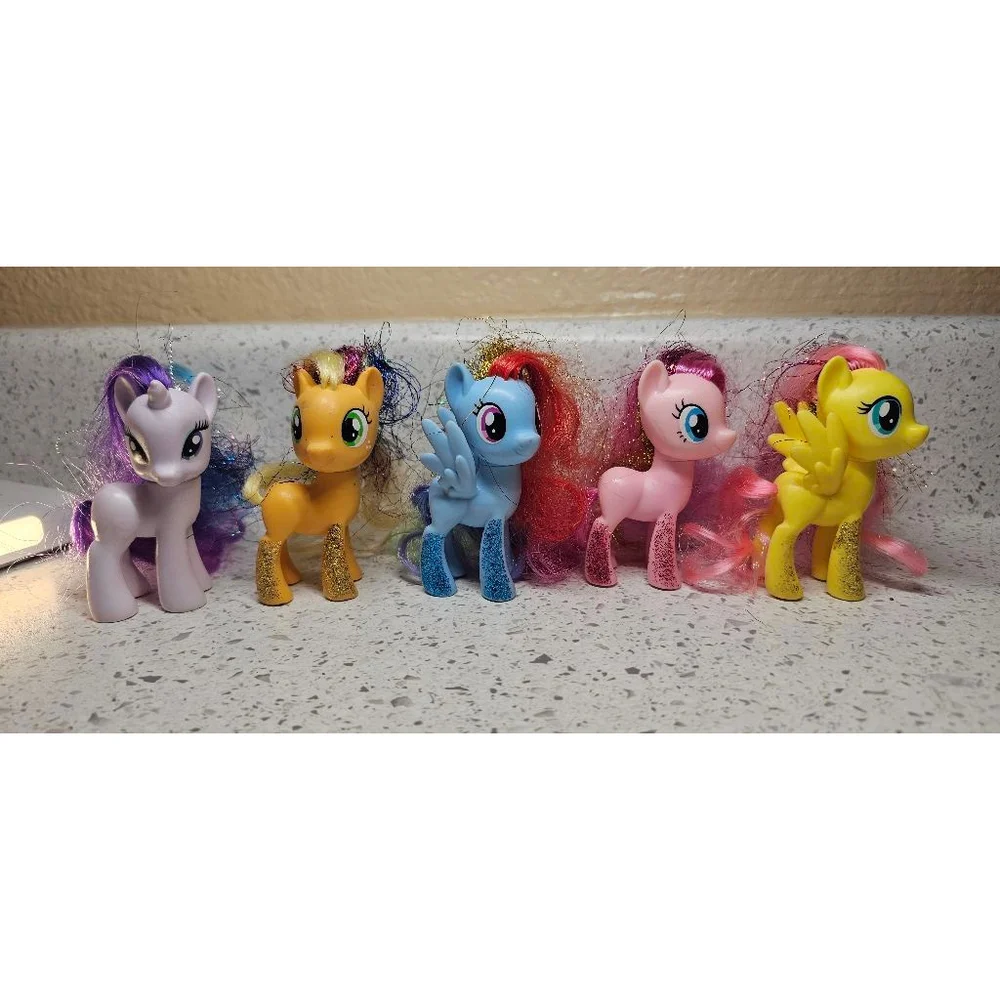 My Little Pony Glitter Leg Figures Lot – Set of 5 – Hasbro